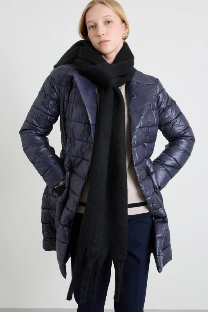 Fluffy scarf - BLACK