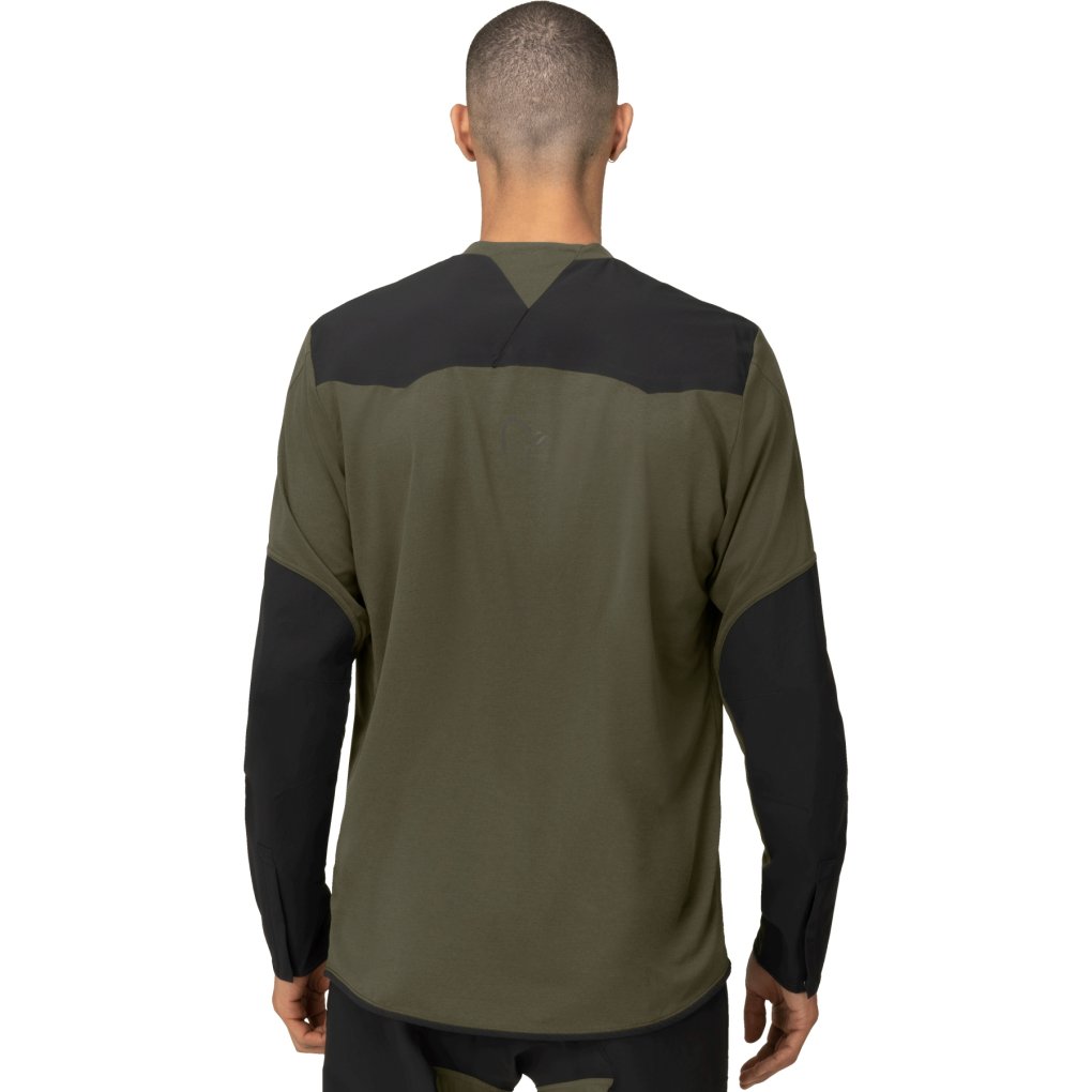 Norrona skibotn equaliser tech Long sleeve Shirt Men - Olive Night