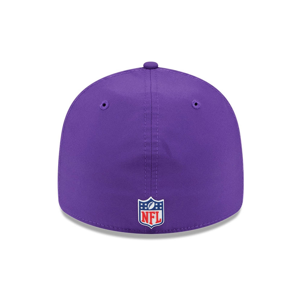 Minnesota Vikings 2025 NFL On-Field Sideline 59FIFTY A-Frame Fitted Cap Purple