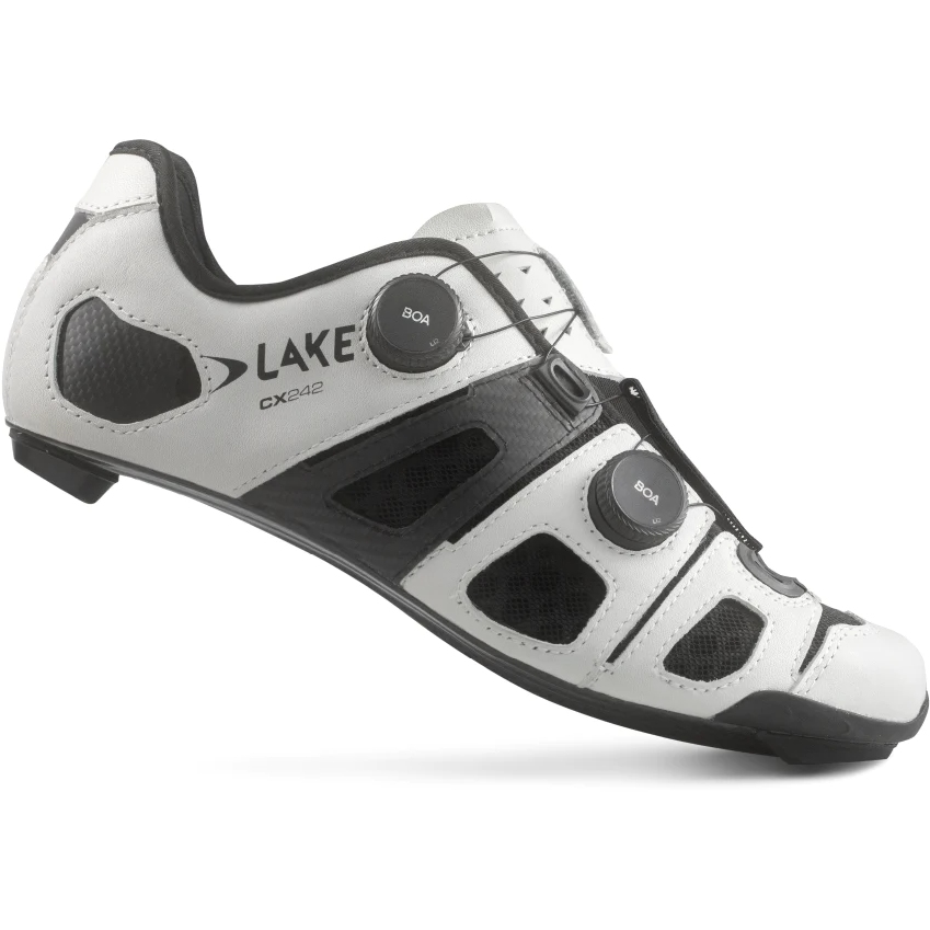 Lake CX242 Road Shoes Men - Wide - white/black