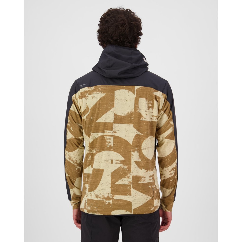 Mons Royale Diversion Merino Wind Jacket Men - mr grunge / black
