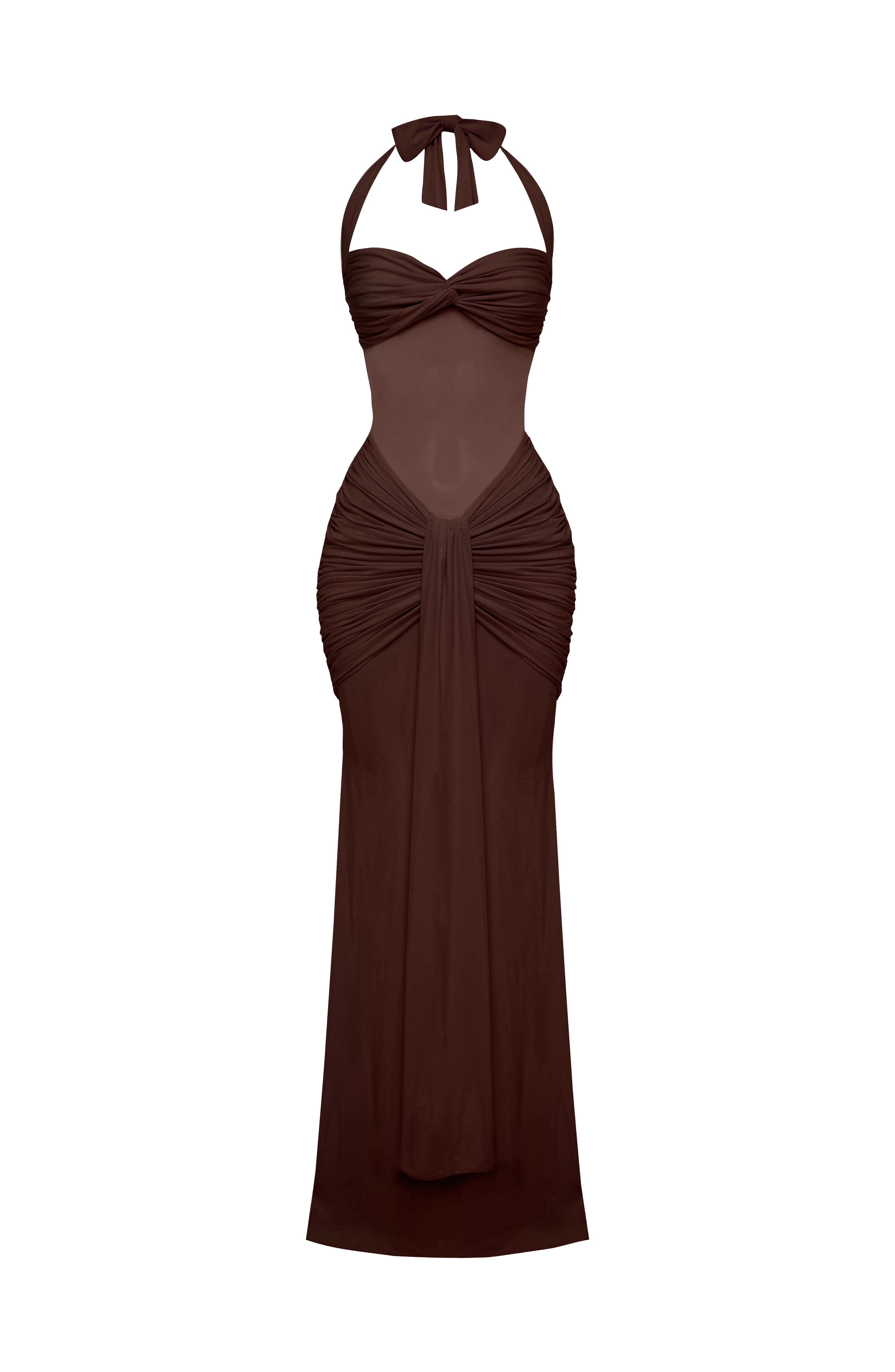 Vixen Maxi Dress - Plum Brown