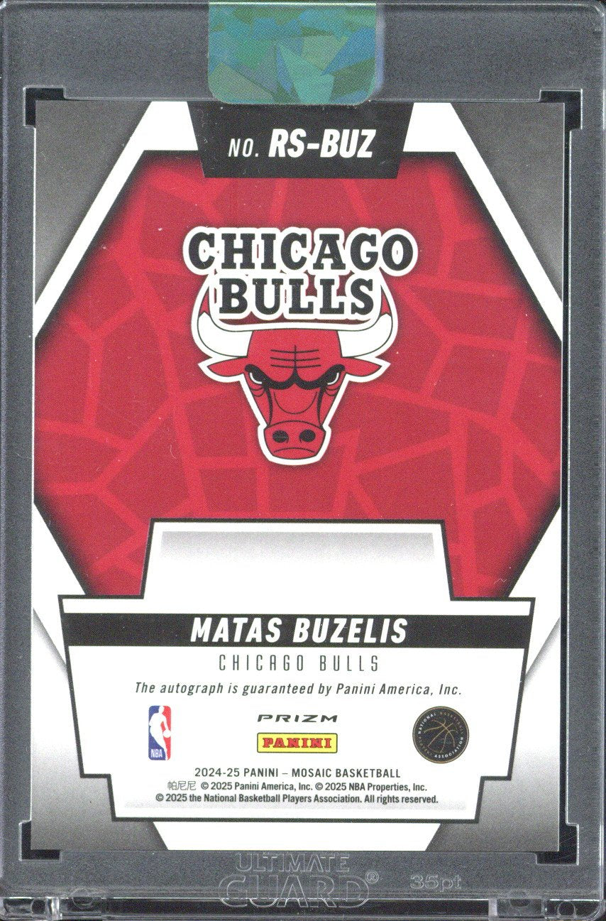 2024-25 Panini Mosaic Matas Buzelis RC Scripts Autograph #RS-BUZ