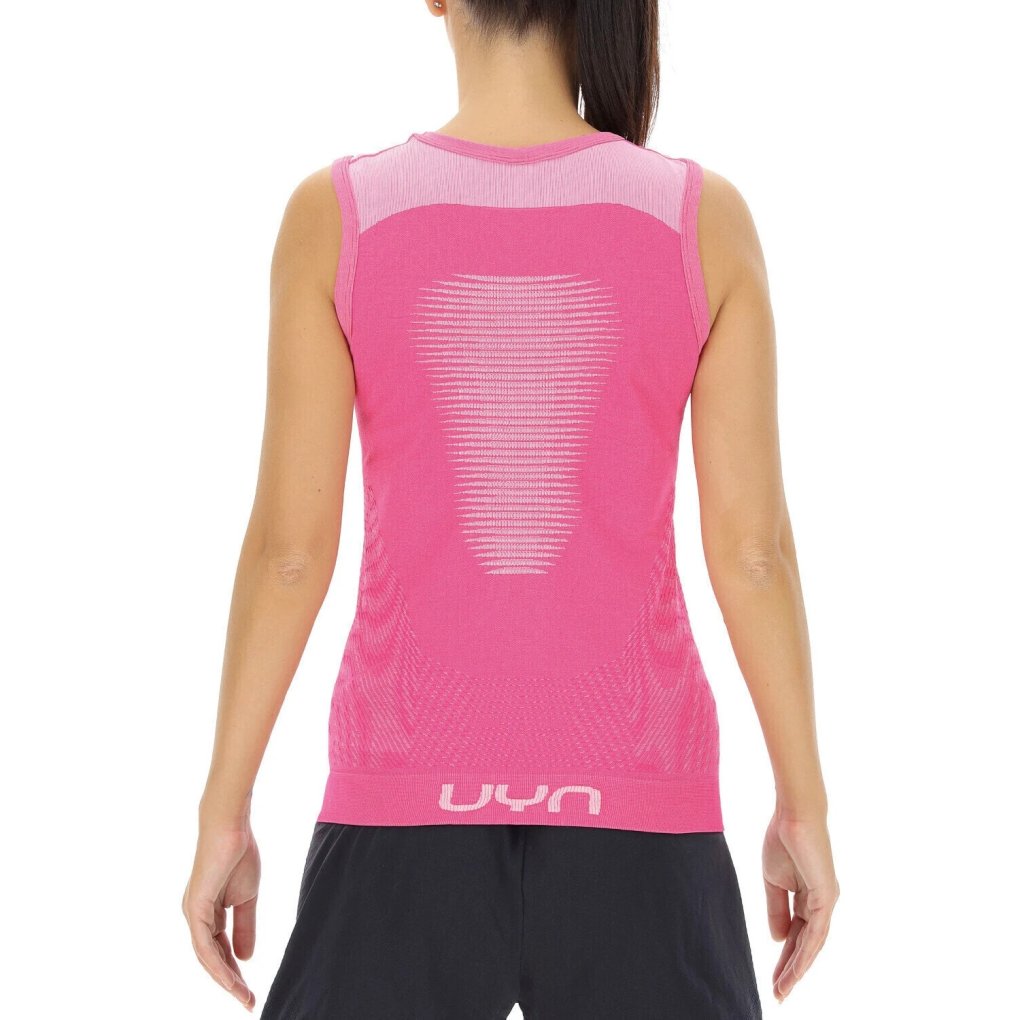 UYN Marathon Running Sleeveless Shirt Women - XS - magenta/white