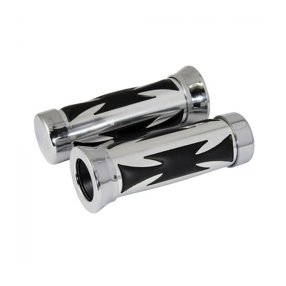 Bike It Handlebar Grips 25 MM LEFT 28 mm Right Universal - GrayRef: Bik0745 / Grprd35