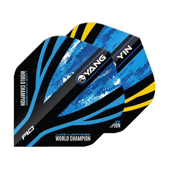 Red Dragon Luke Humphries World Champion Blue Gold Yin Yang Standard Flights