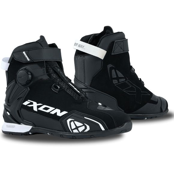 Baskets Moto Ixon BULL 2 WATERPROOF LADY - Noir / BlancRef : IX1987-C143
