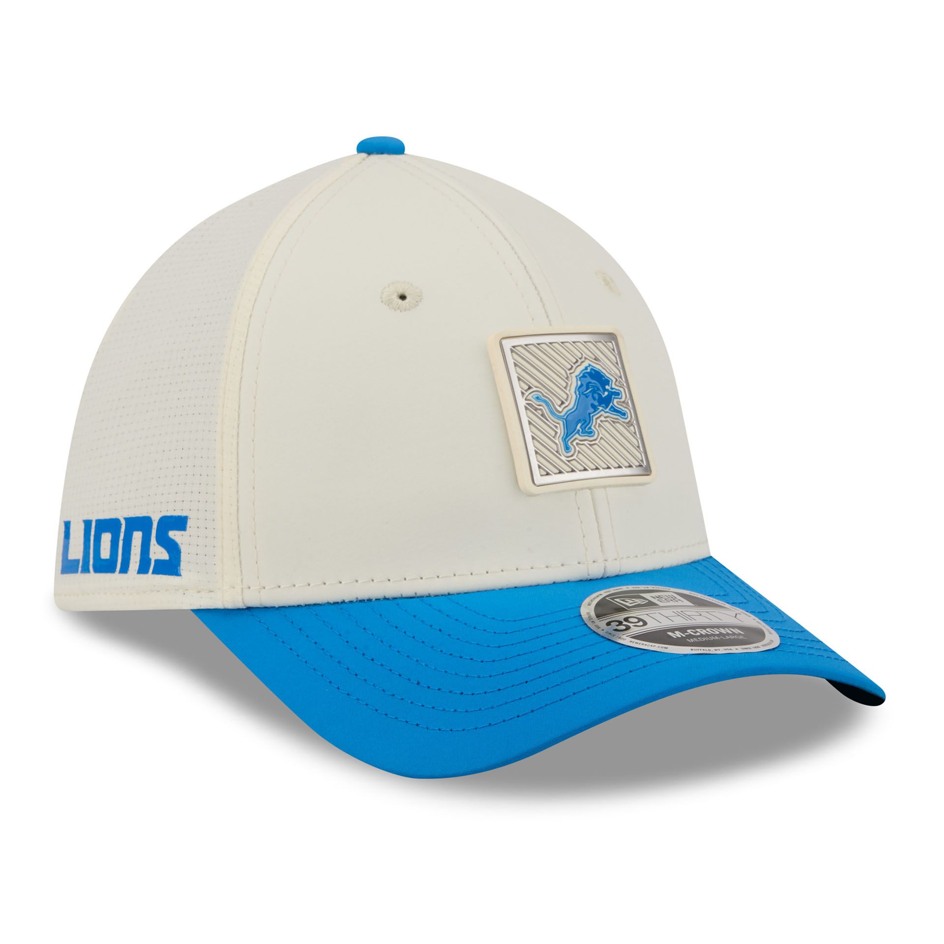 Detroit Lions 2026 NFL Training Camp 39THIRTY Flex Cap Cream/Blue