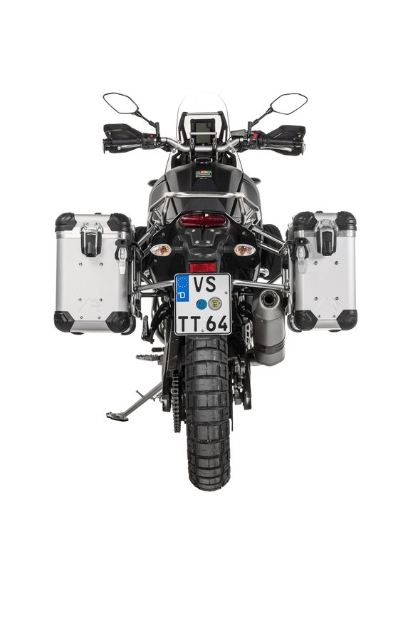 Touratech suitcase Complete kit ZEGA Evo 31/38 - Gray support included - Gray anodizedRef: Trt01239A / 01-632-6831-0