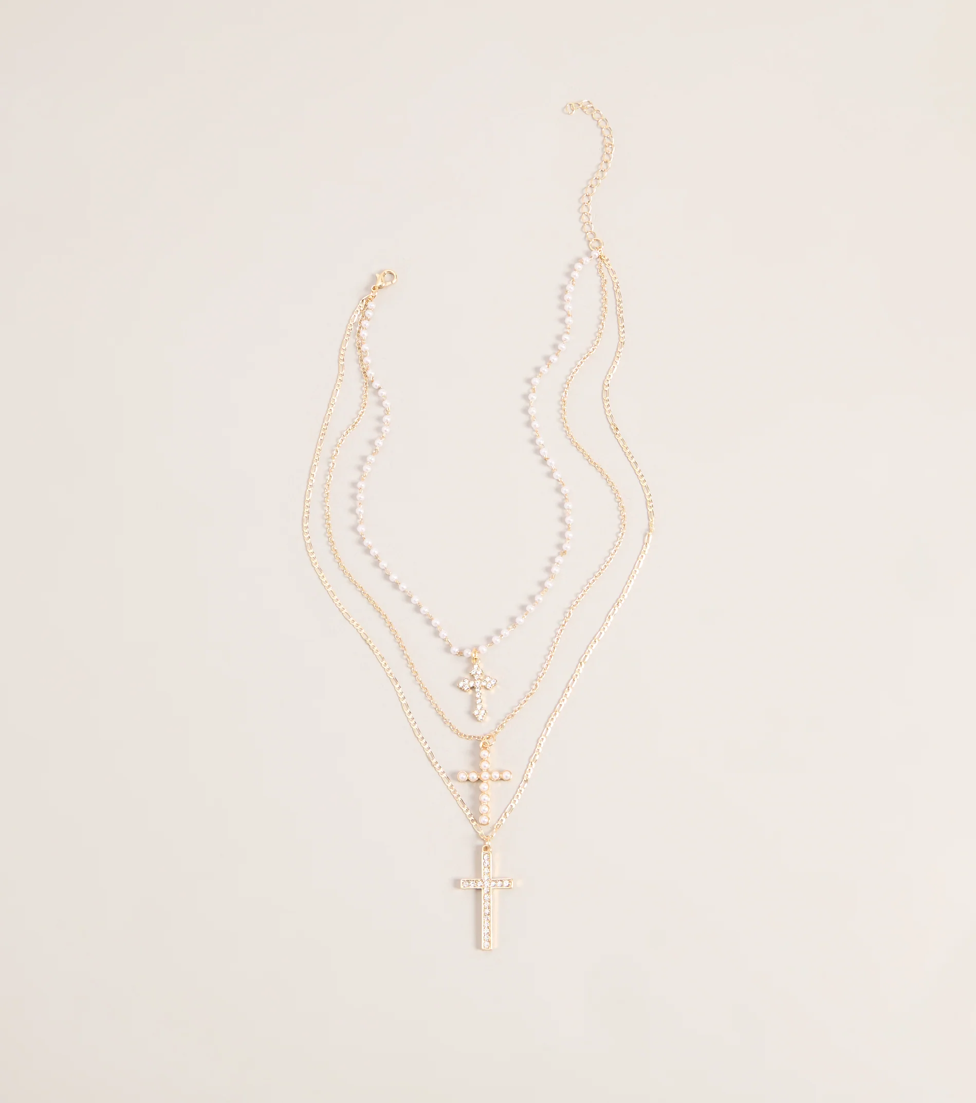 Faithfully Styled Cross Charm Necklace