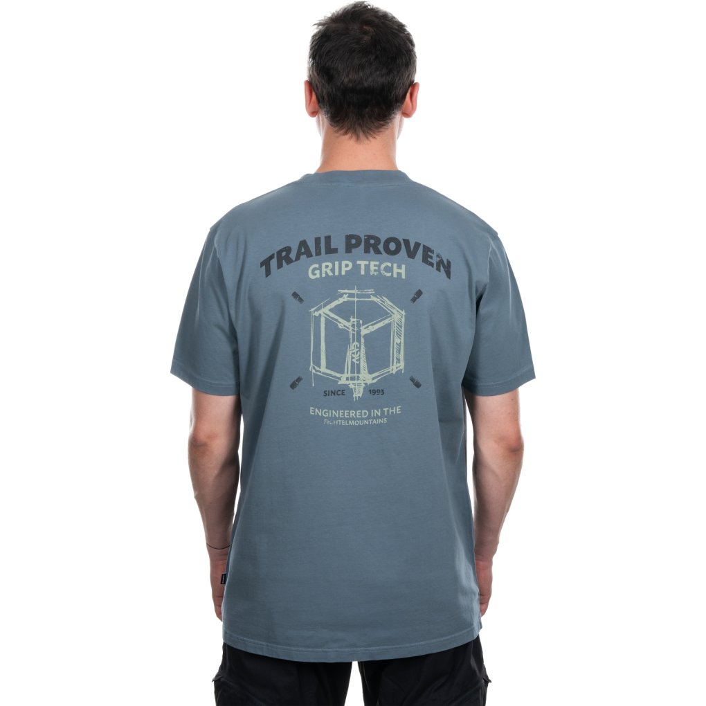 CUBE Organic Gravity-Fit T-Shirt Men - Trail Proven petrol