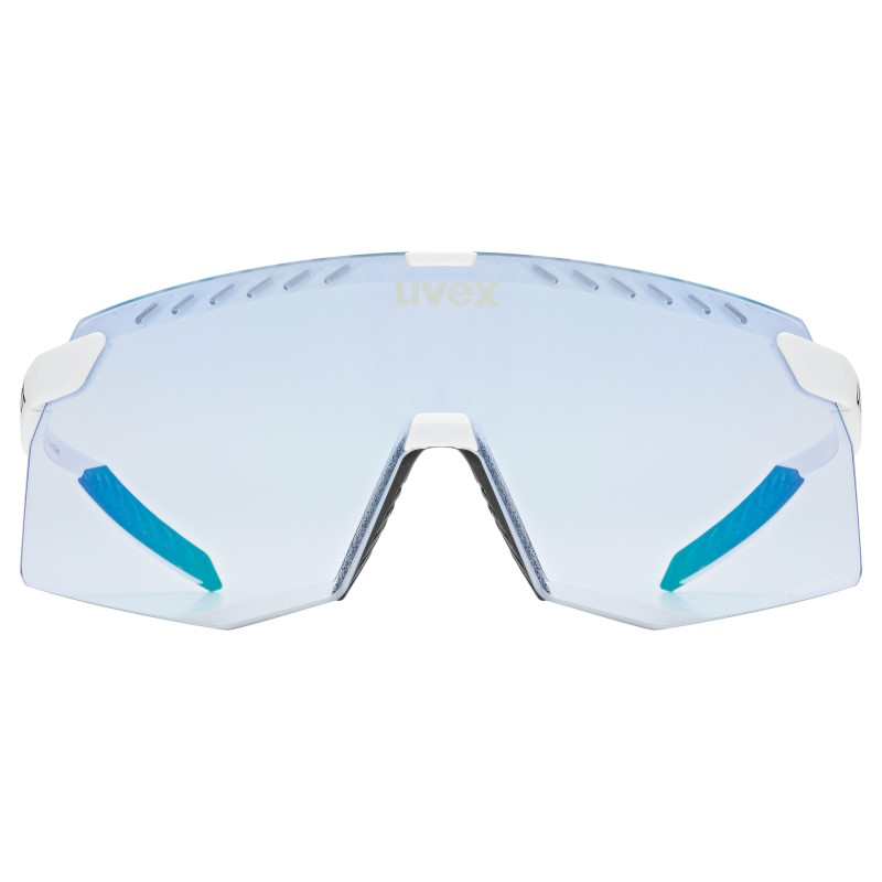 Uvex pace stage V Glasses - white matt/mirror blue