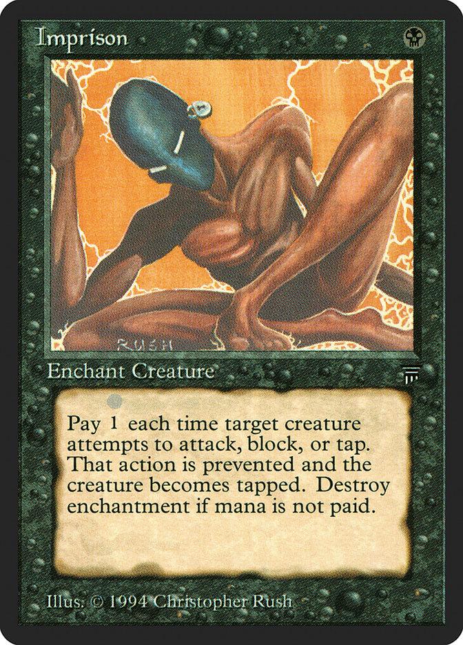 1994 Magic the Gathering Legends Imprison SP Disavowed Card