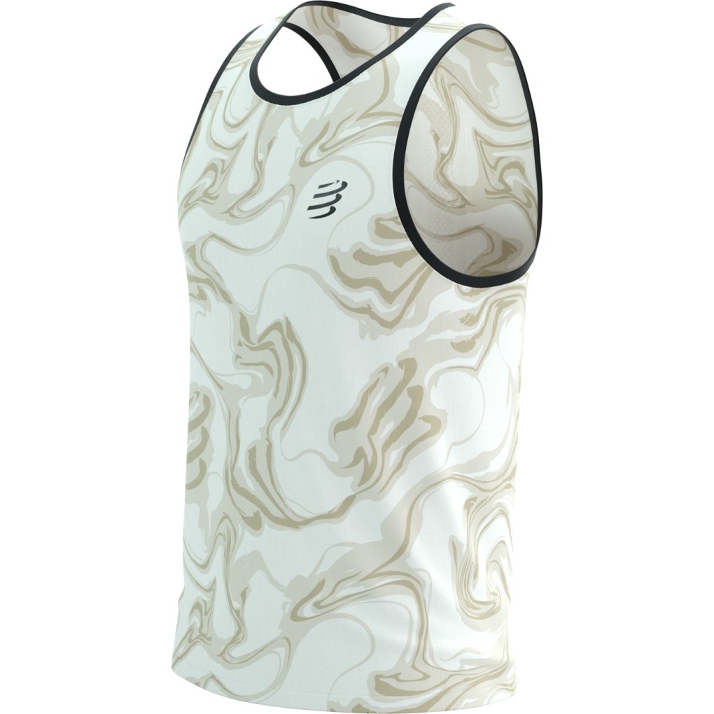 Compressport Performance Running Tank Top Men - sugar/camo print