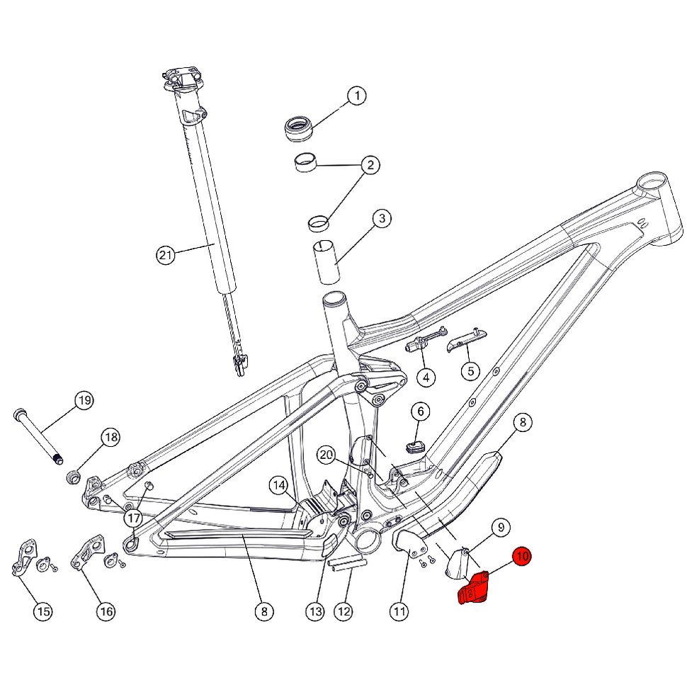 BMC Front Derailleur Hanger for Speedfox 01/02 & Agonist 01/02 as from 2018 - 301194