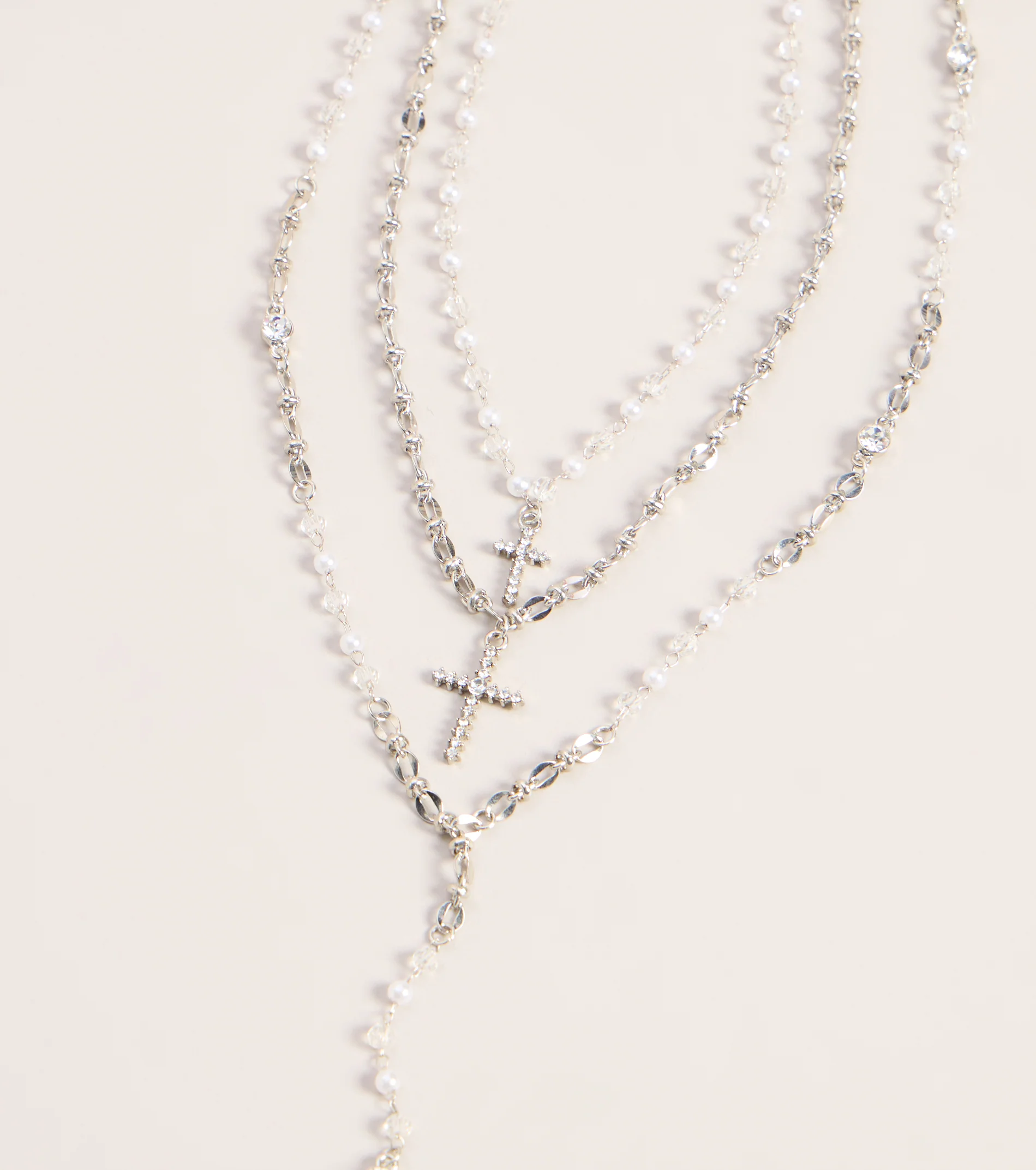 Storyline Layered Cross Necklace