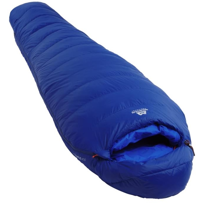 Mountain Equipment Olympus 450 Long Sleeping Bag ME-006081 - zip left - admiral blue