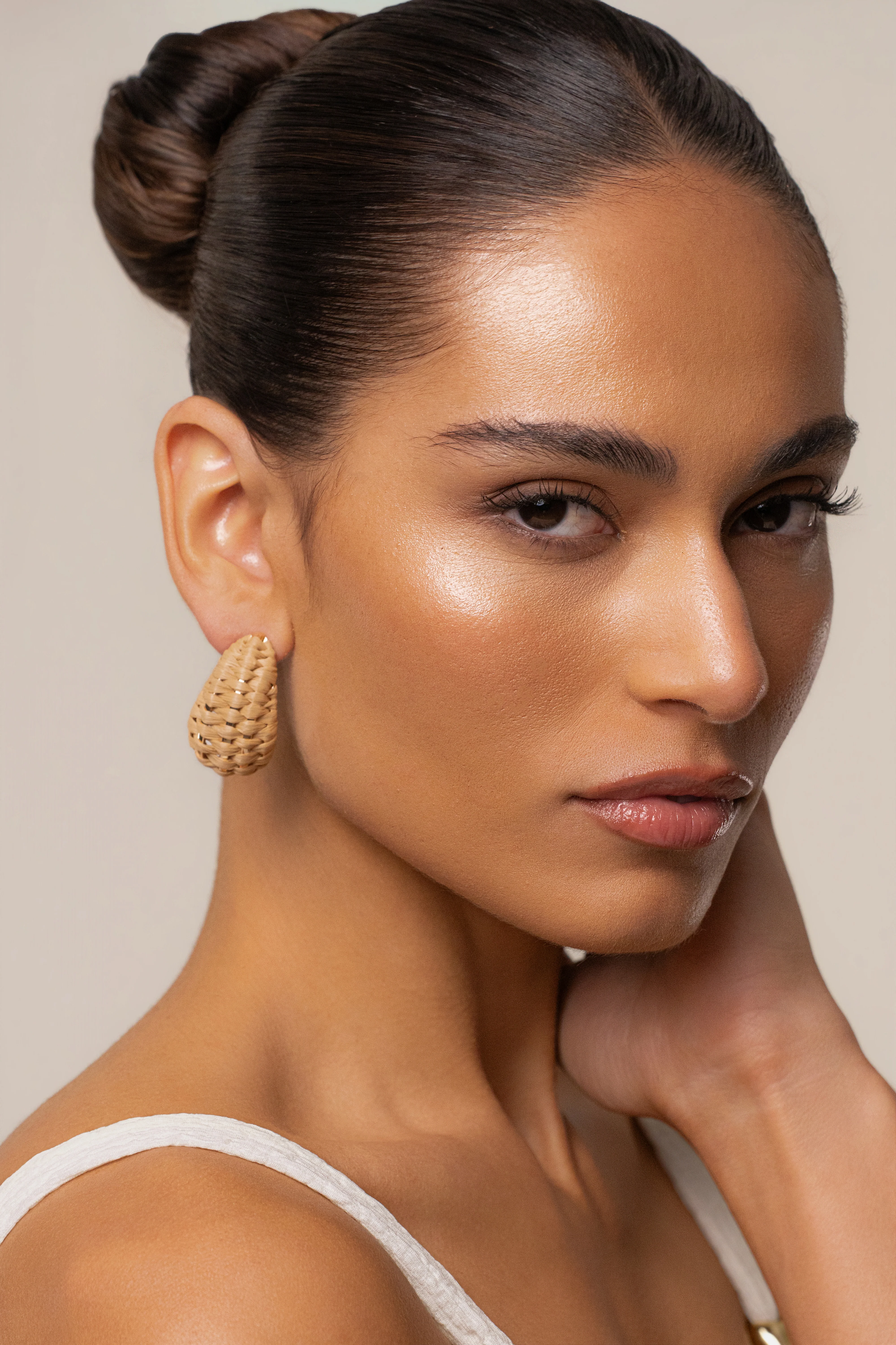 Natural Tulum Texture Earrings