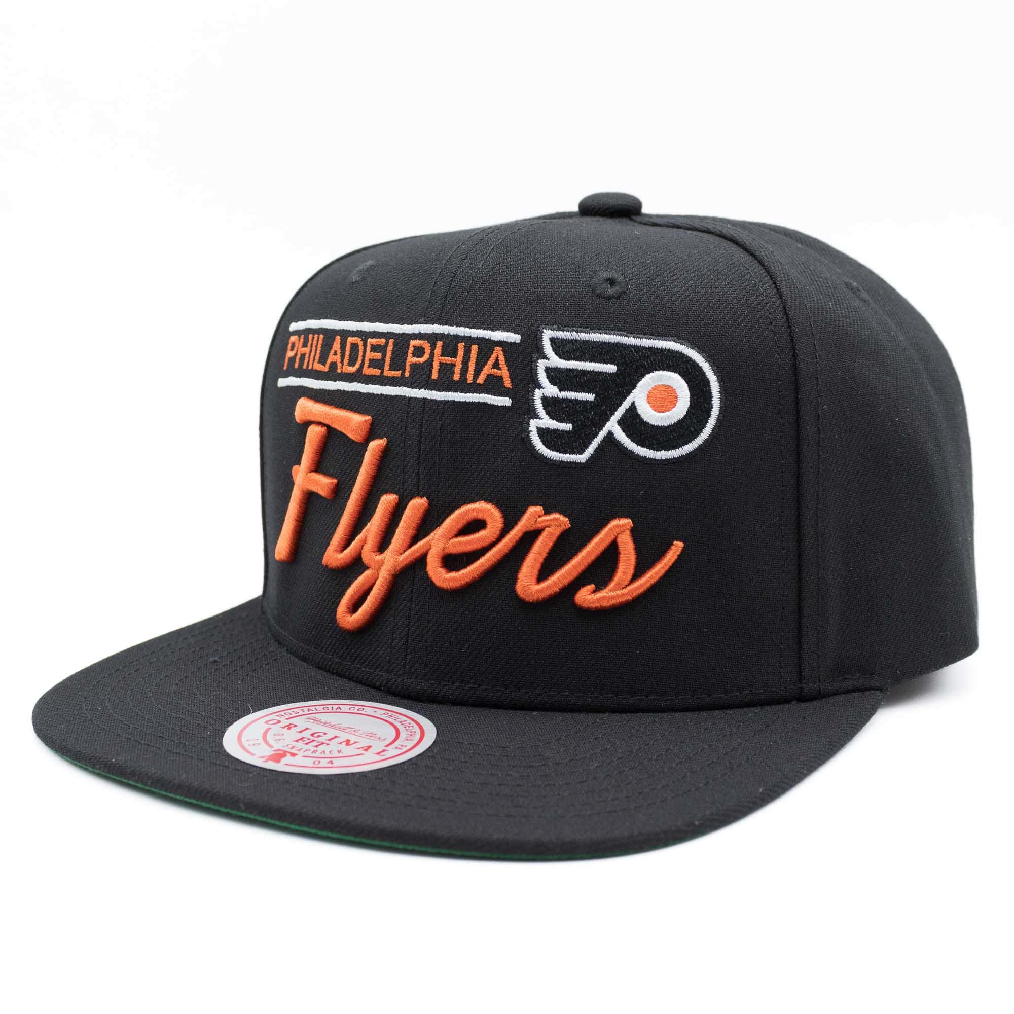Philadelphia Flyers Retro Lock Up Mitchell & Ness Snapback NHL Cap Black