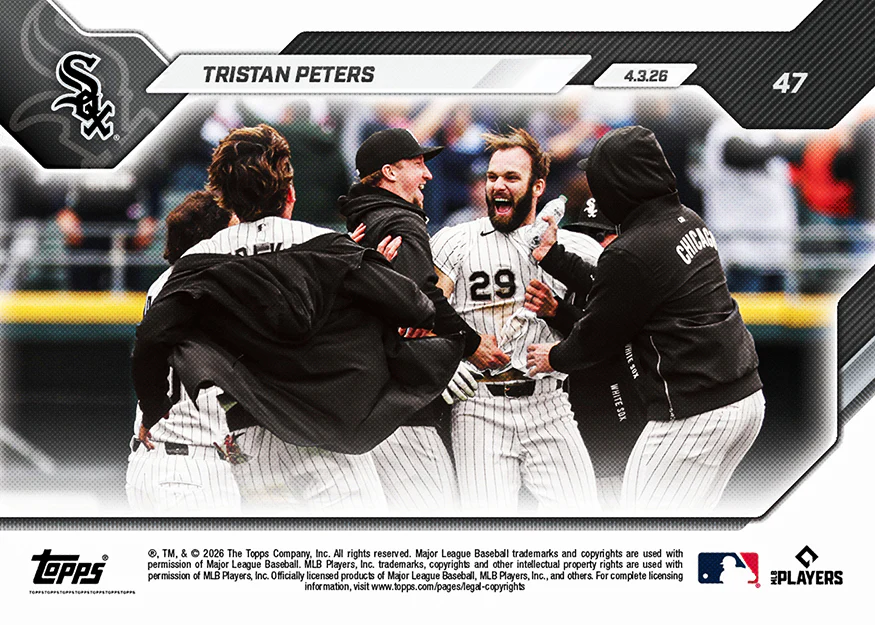 Tristan Peters - 2026 MLB Topps NOW® - Card 47
