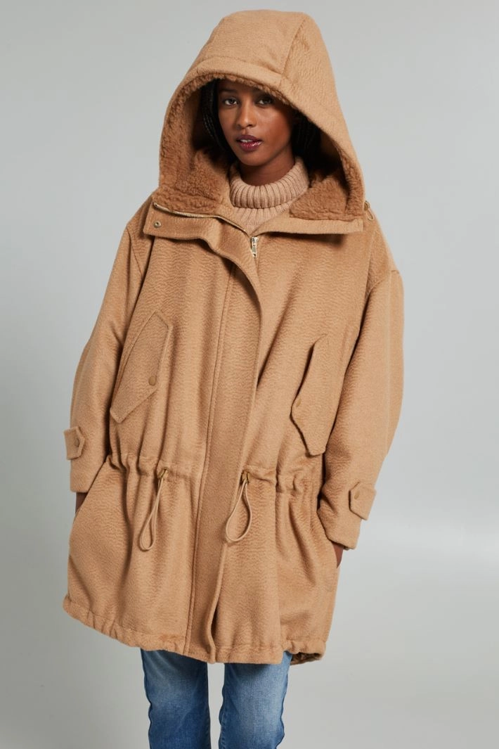 Camel sable parka - CAMEL