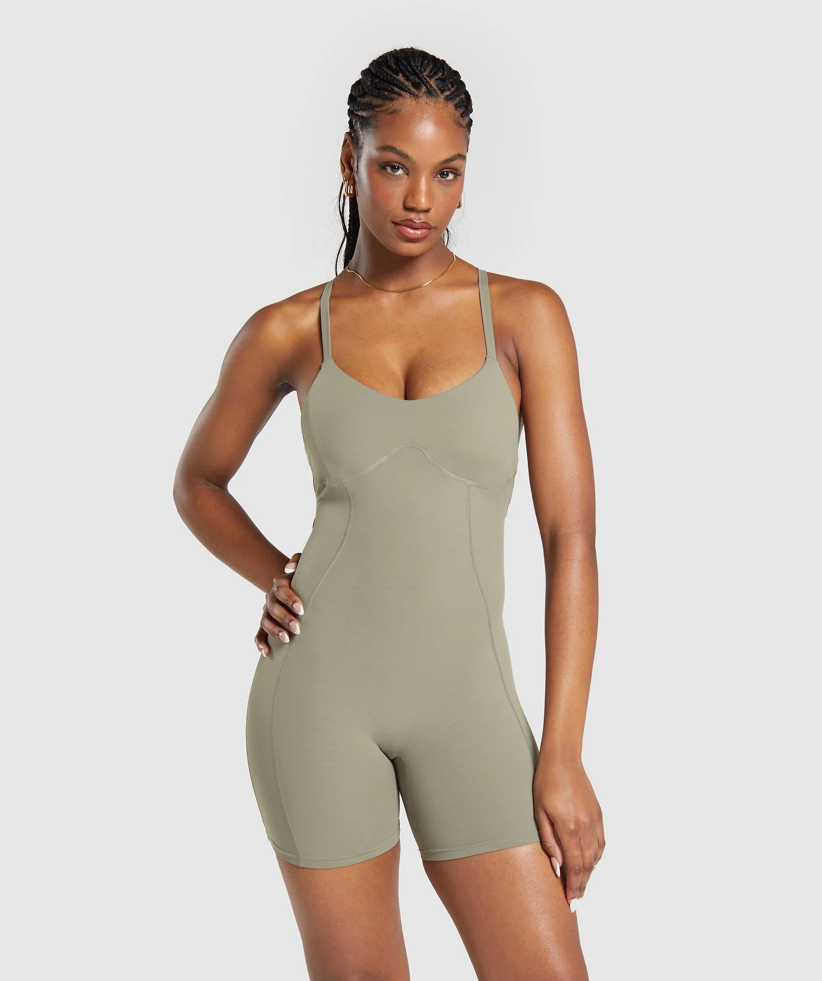 Strappy All in One Linen Brown