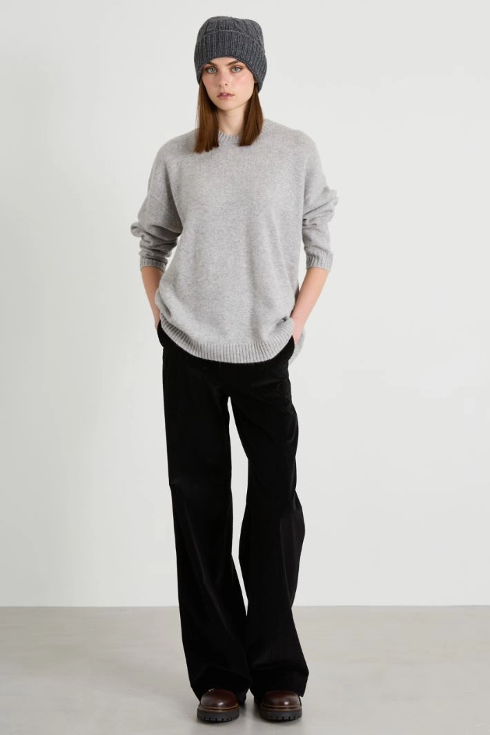Wool and cashmere sweater - GREY
