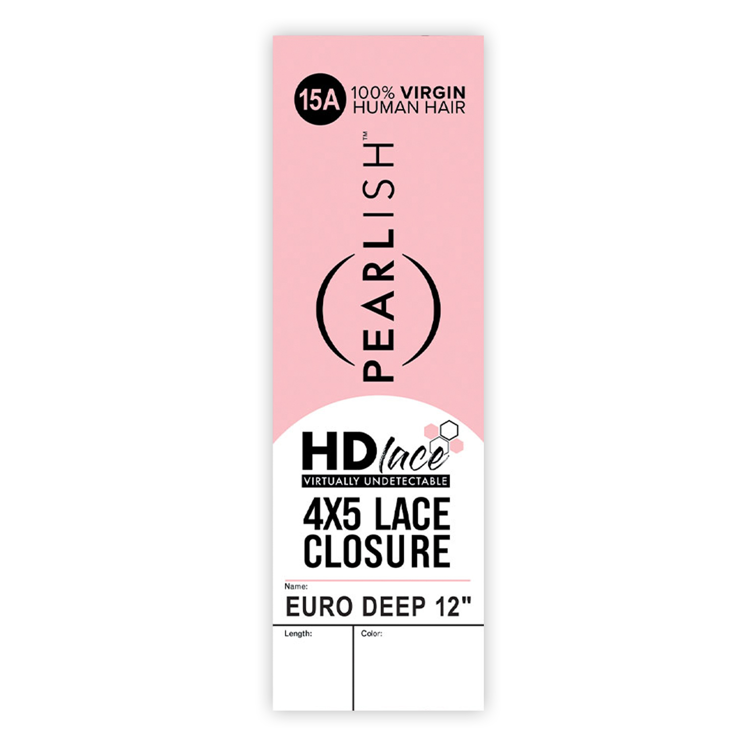 Sensationnel Virgin Remy Human Hair Weave Pearlish 4X5 HD Lace Closure Euro Deep 12