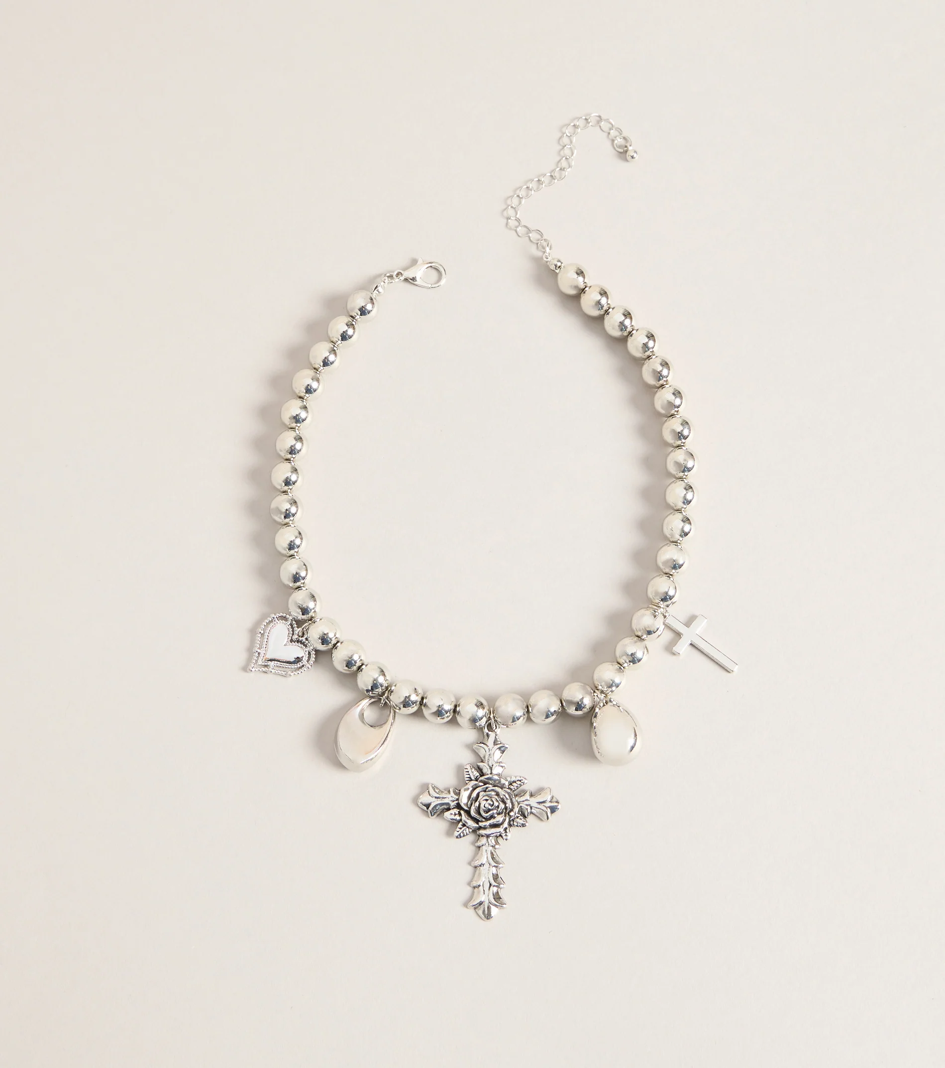 Cross My Heart Charm Necklace