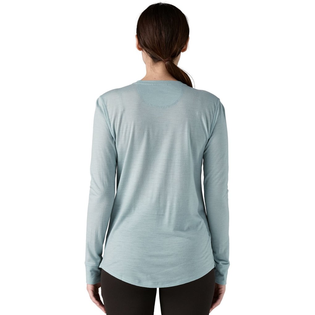 Patagonia Capilene Cool Merino Graphic Longsleeve Shirt Women - Strata Stripe: Thermal Blue