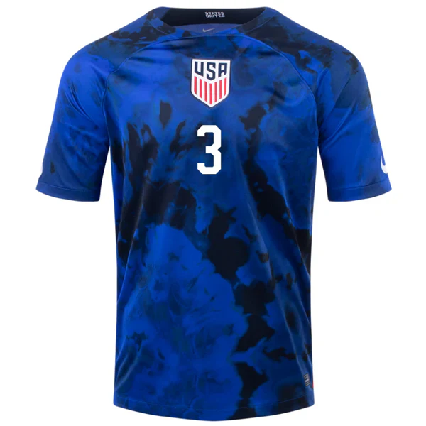 United States Walker Zimmerman Away Jersey 22/23 (Bright Blue/White)