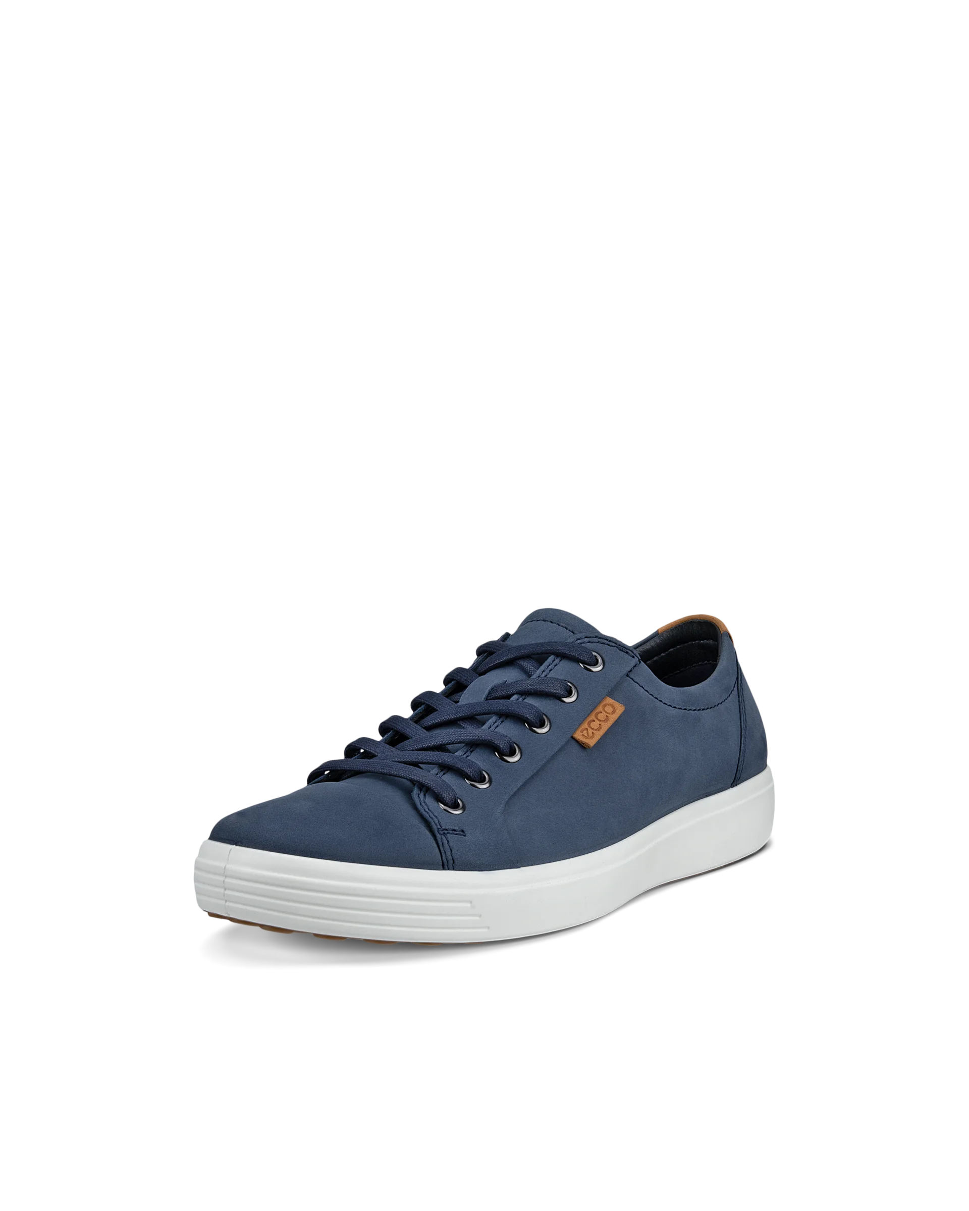 ECCO SOFT 7 M Herren Sneaker aus Nubukleder Blau