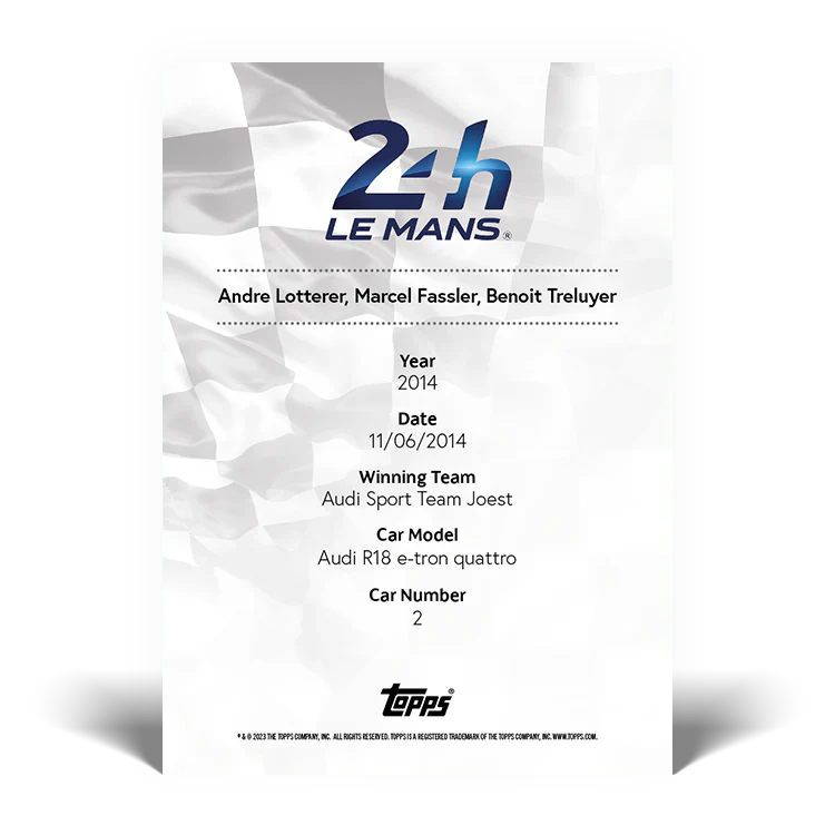 2023 Topps 24H of Le Mans Poster Art #69 - Topps UK