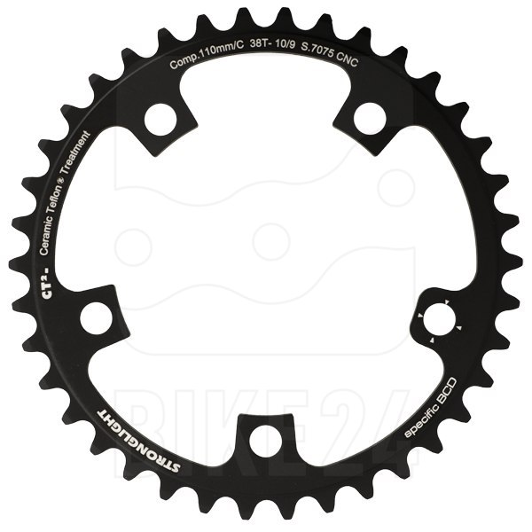 Stronglight CT2 Road Chainring - 5-Arm - 110mm - Type D - Campagnolo 9/10-Speed