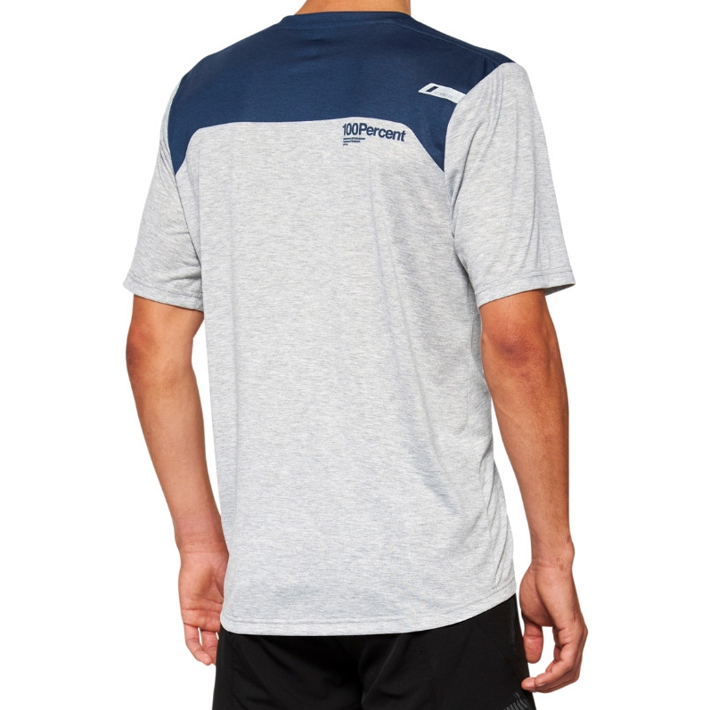 100% Airmatic Short Sleeve Jersey Men - grey/midnight