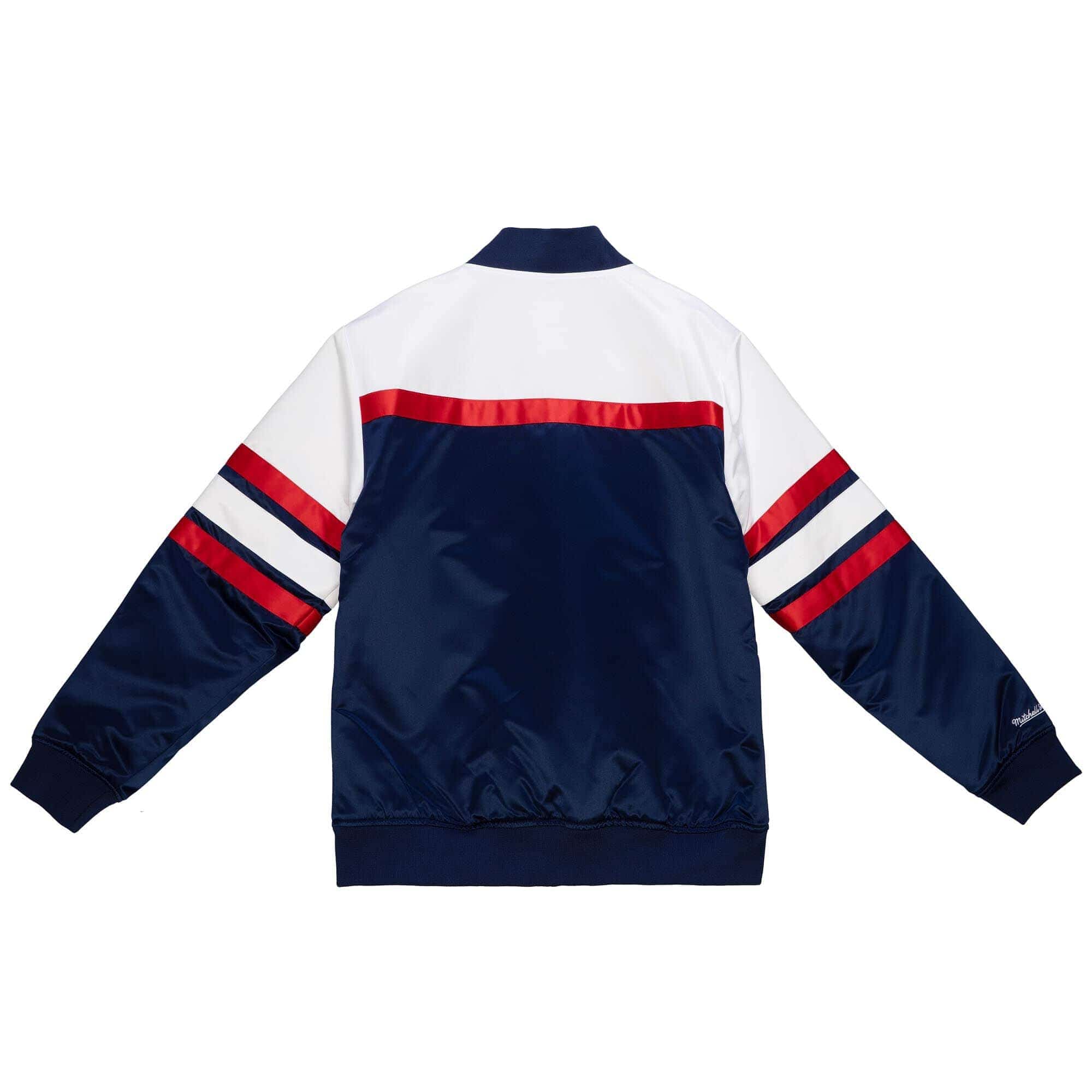 New Jersey Nets Mitchell & Ness Script Heavyweight Satin NBA Jacket