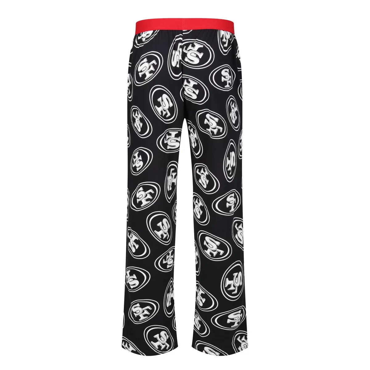 San Francisco 49ers Outline Recovered NFL Lounge Pants Black
