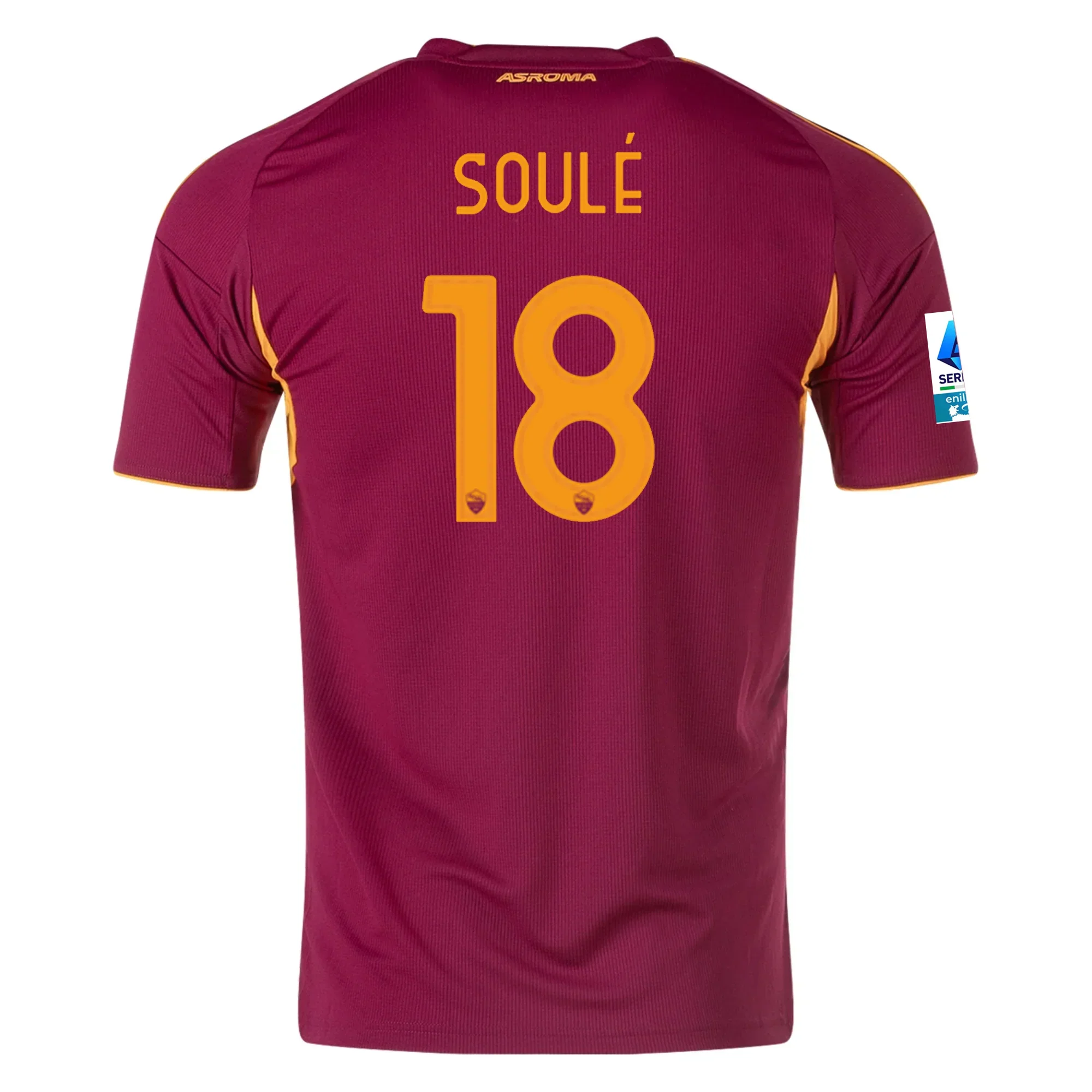 Men's Roma Matías Soulé Home Jersey w/ Serie A Patch 25/26 (Burgundy)