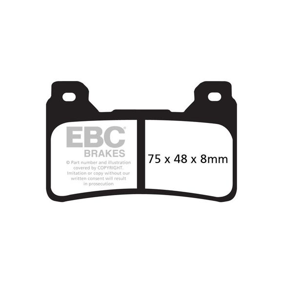 EBC Sinter Sintered Metal front brake padsRef: FA390HH / 17210186