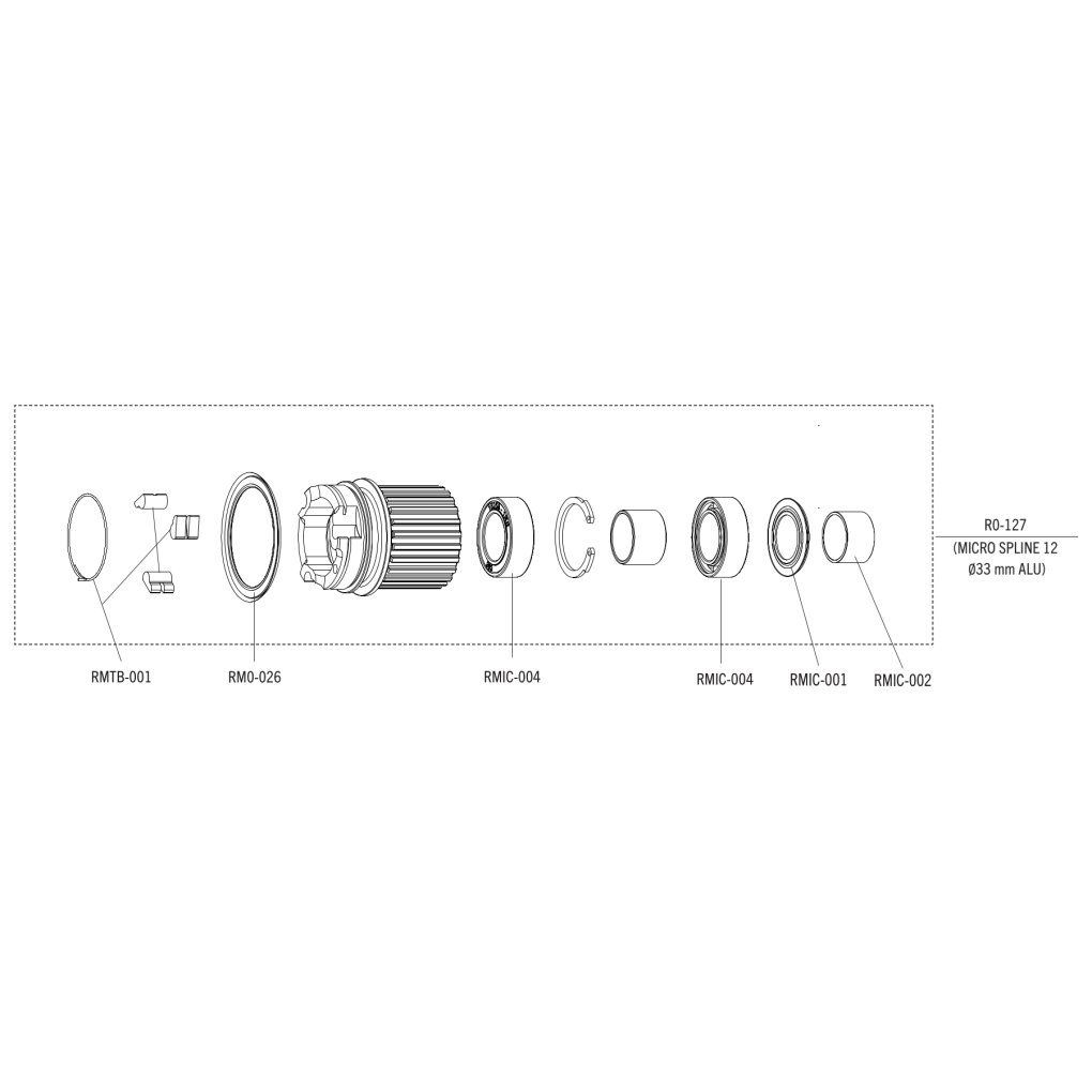 Fulcrum Freewheel Body - Micro Spline | Aluminum - R0-127