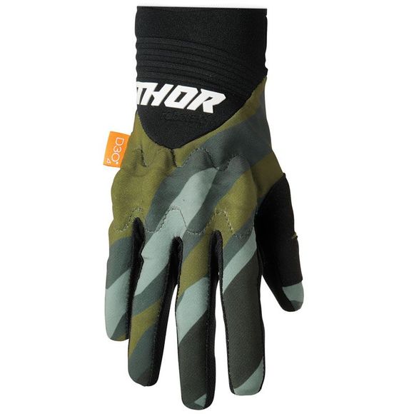 Thor REBOUND CAMO BLACK 2024 cross gloves - GreenRef: TO2746