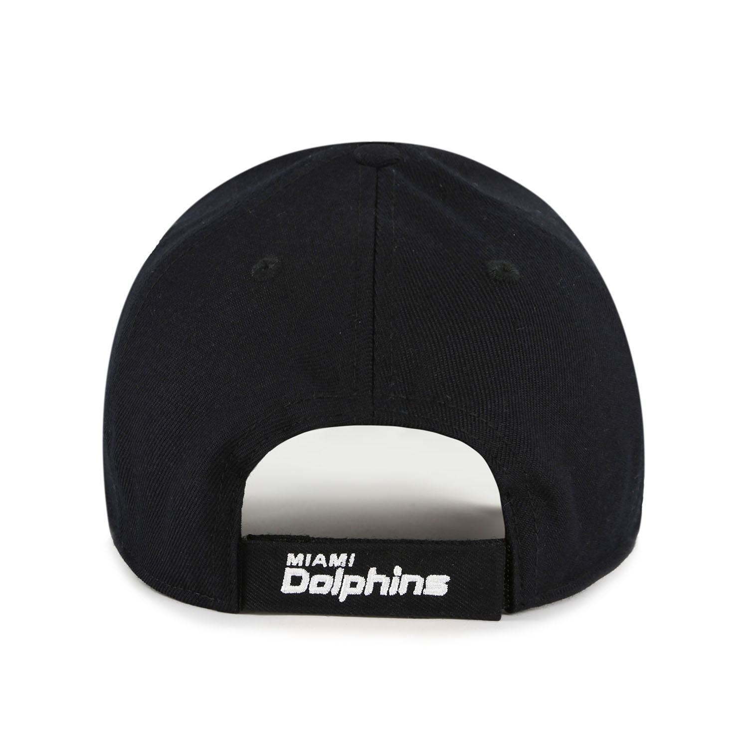 Miami Dolphins Black & White '47 MVP Adjustable NFL Cap Black