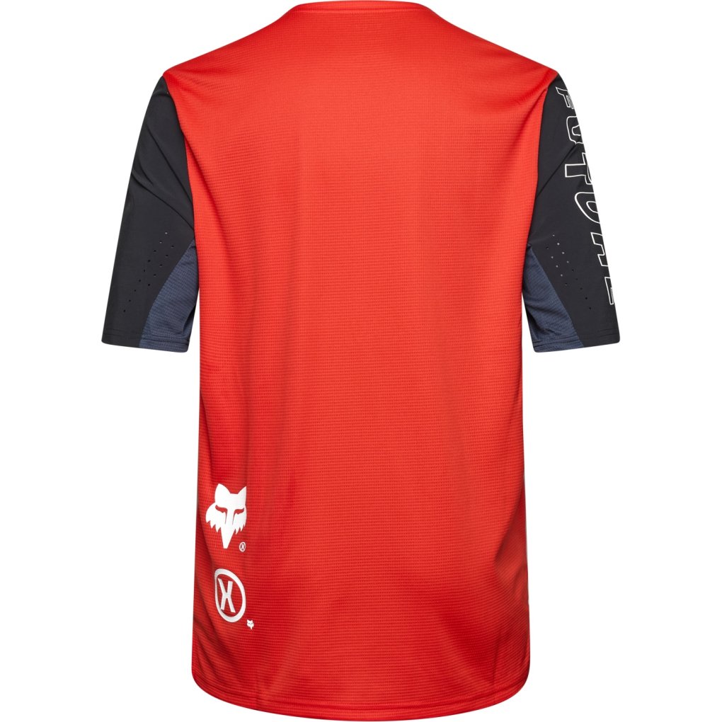 FOX Defend MTB Short Sleeve Jersey Men - Elevated - fluorescent red