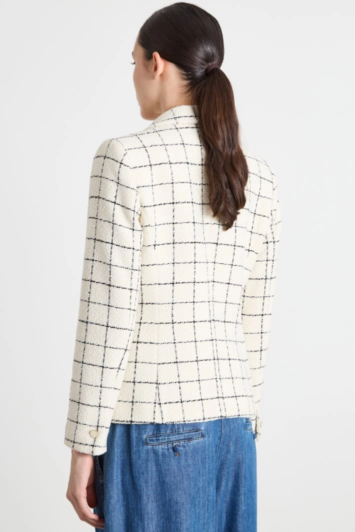 Basketweave jacket - WHITE