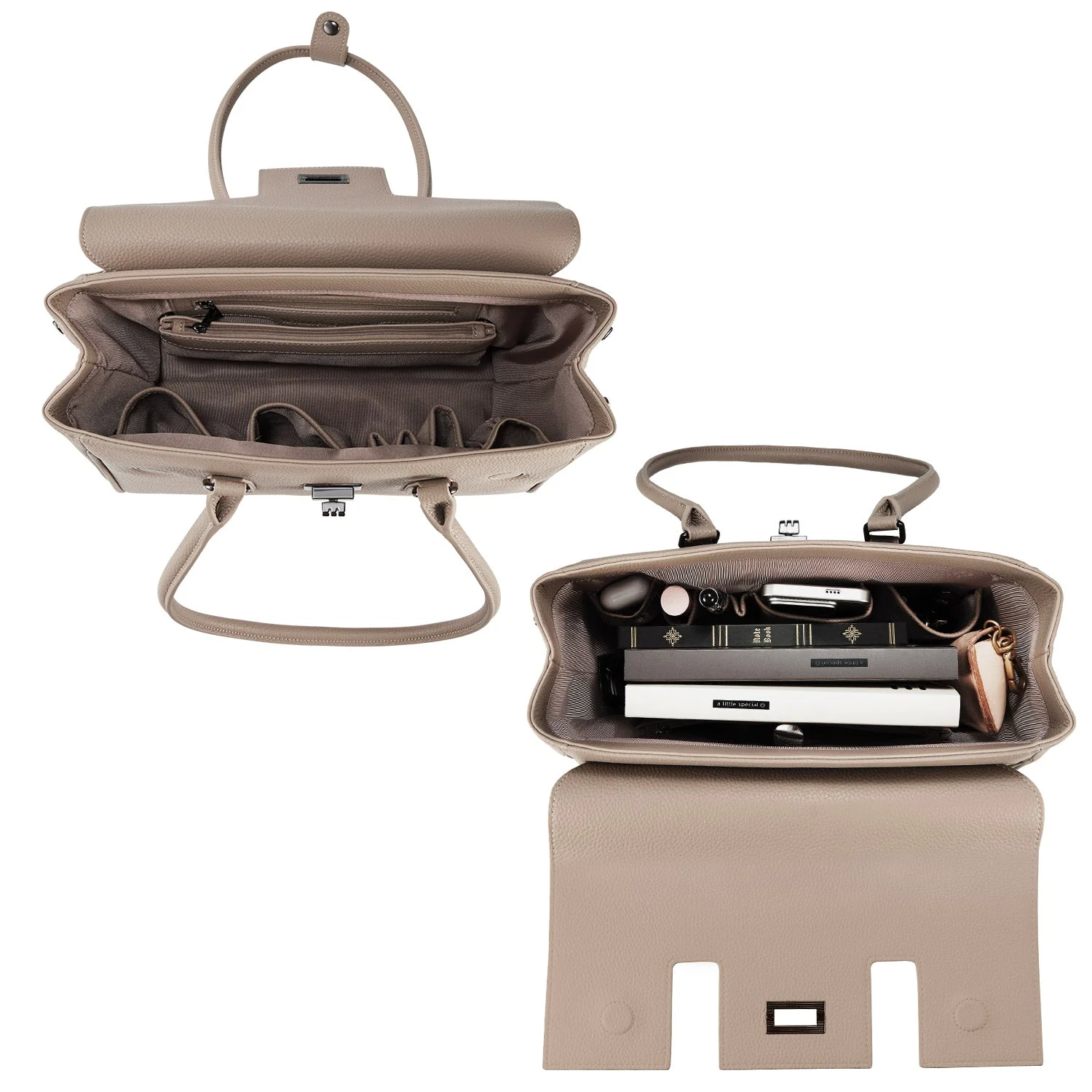 Business & Laptop Handbag Jolene Small Beige