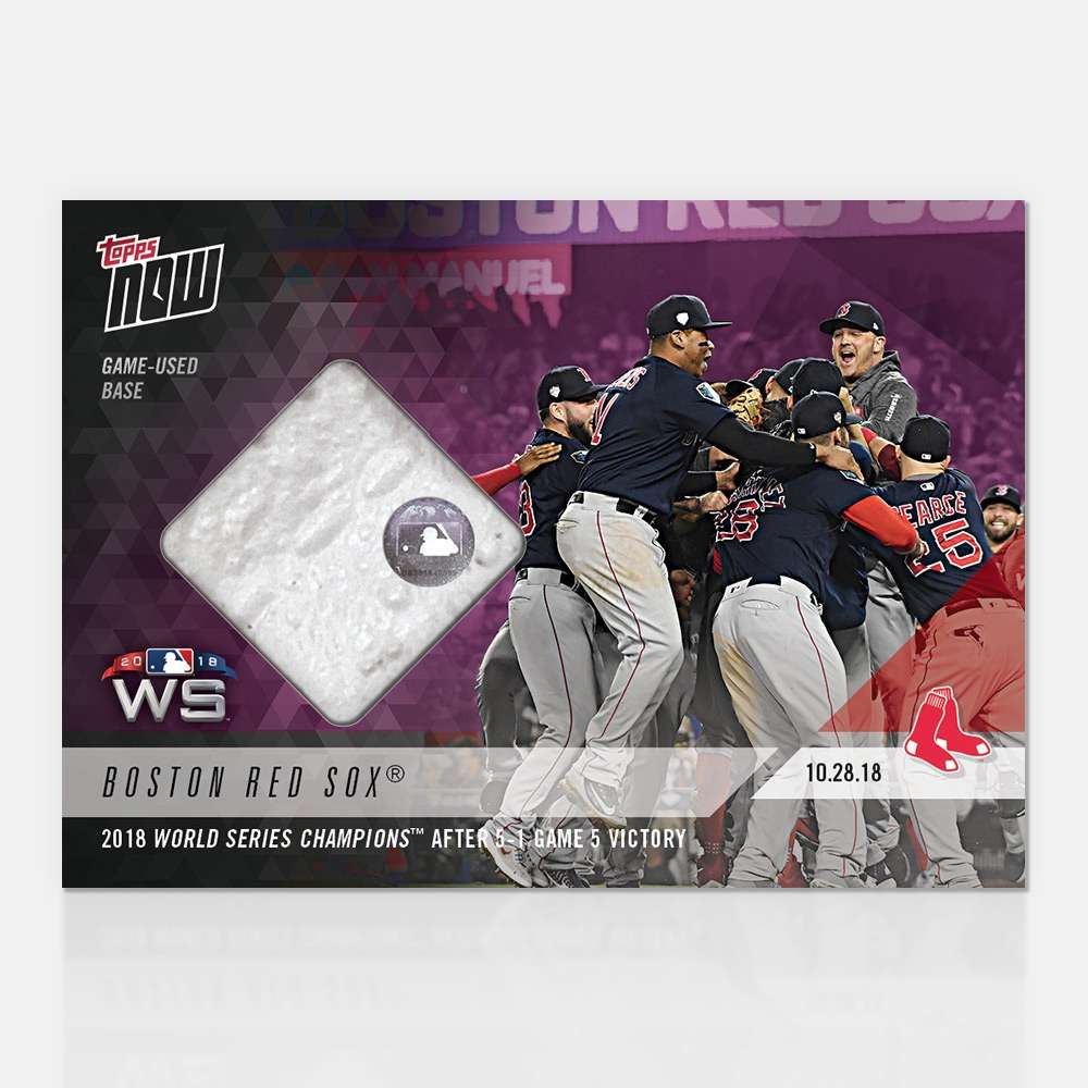 Game Used Base Card # to 25 - Boston Red Sox - TOPPS NOW®