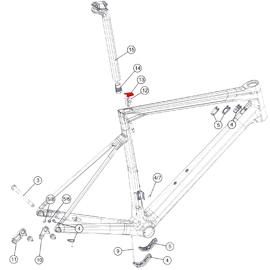 BMC Seatpost Clamp Cover Kit - 301270 - (301275 - 301276)