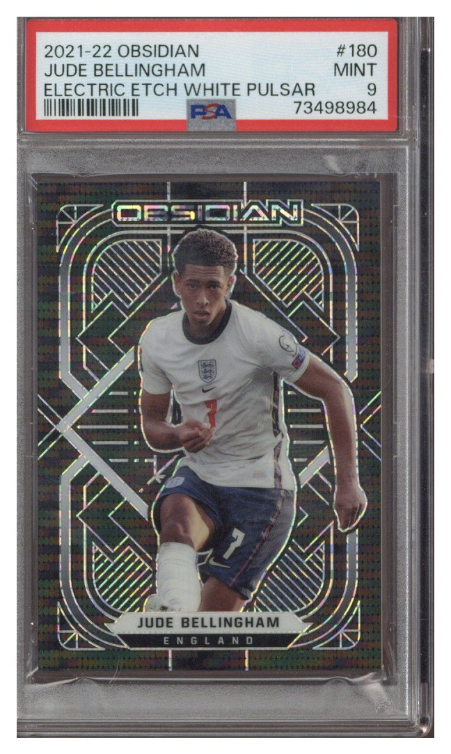 2021/22 Panini Obsidian Jude Bellingham Electric Etch White Pulsar /11 PSA 9