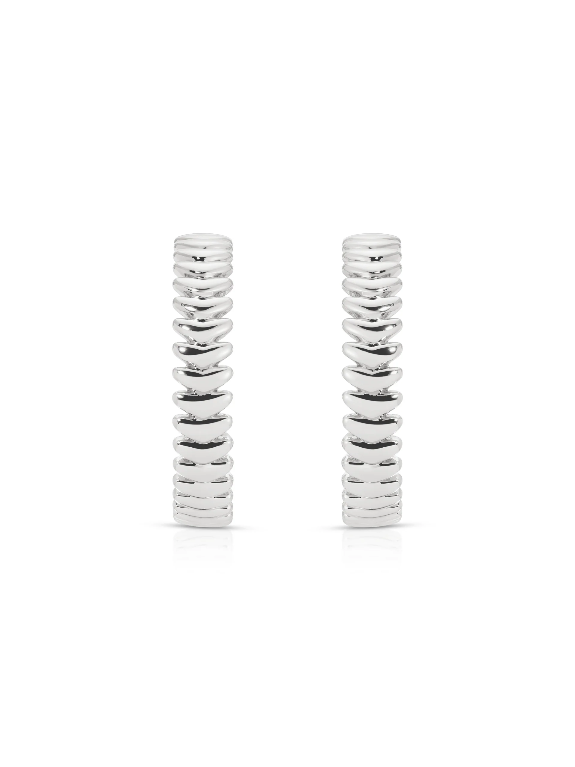 Large Metal Moderna Hoops