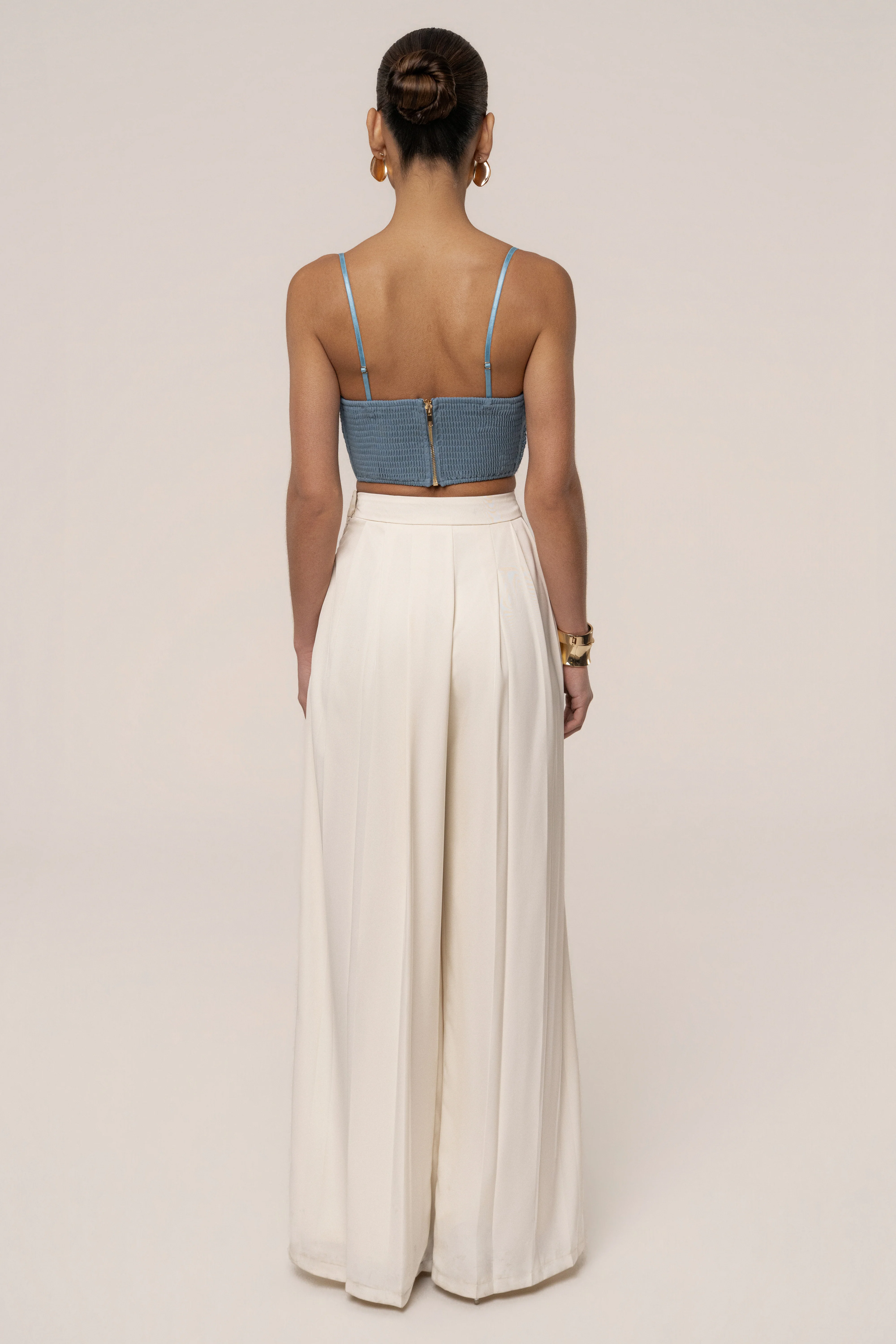 Blue Sail Away Texture Bustier